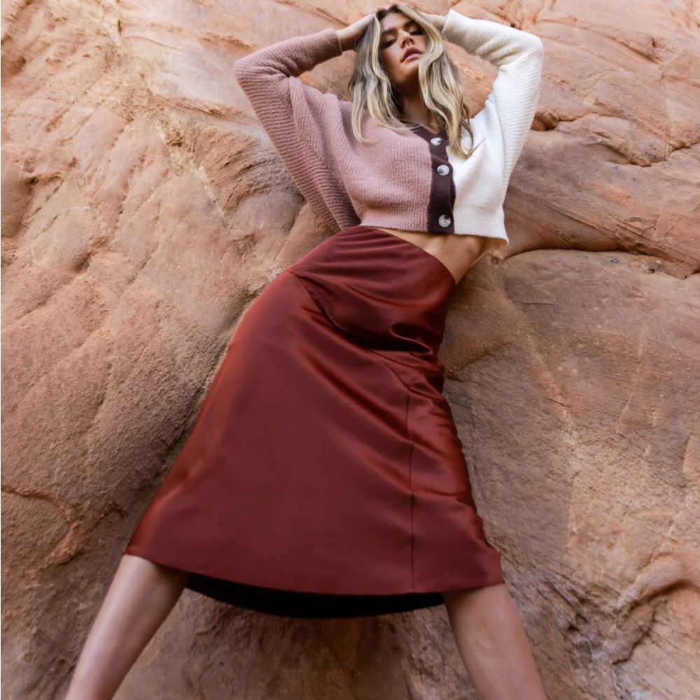 ZARA midi skirt